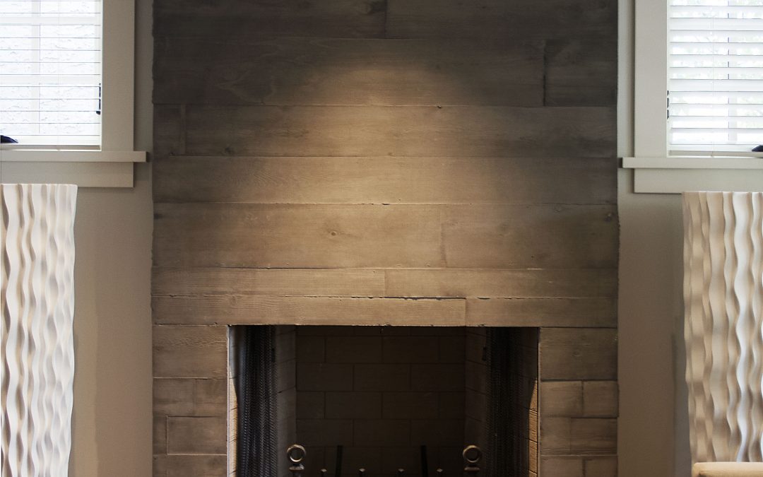 Fireplace Mantel Design – Incorporating Textured Concrete