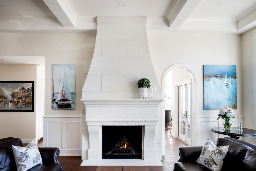 Blue Ridge Custom Concrete Fireplace Surround